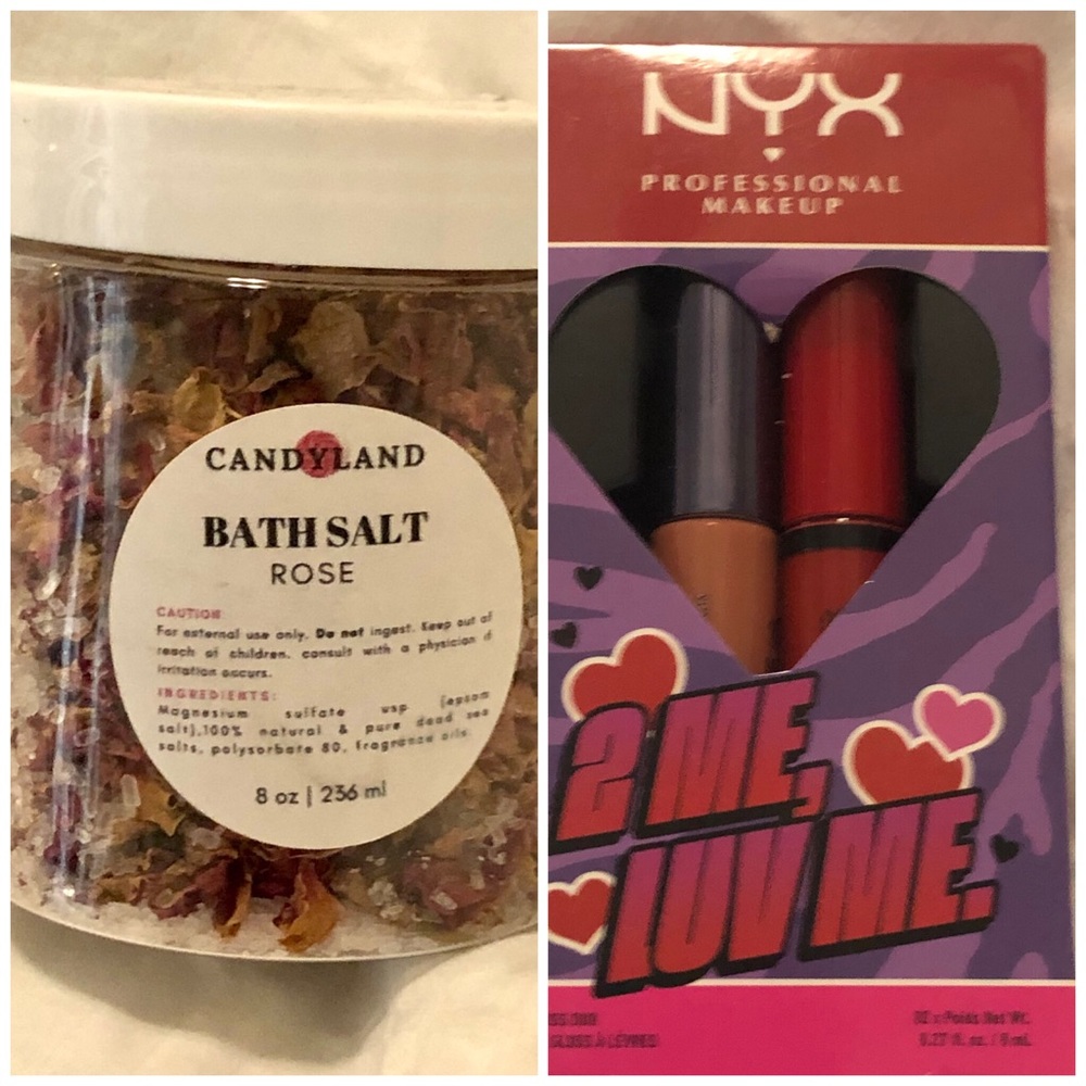 2 wonderful products- Bath Salt & Lip Gloss